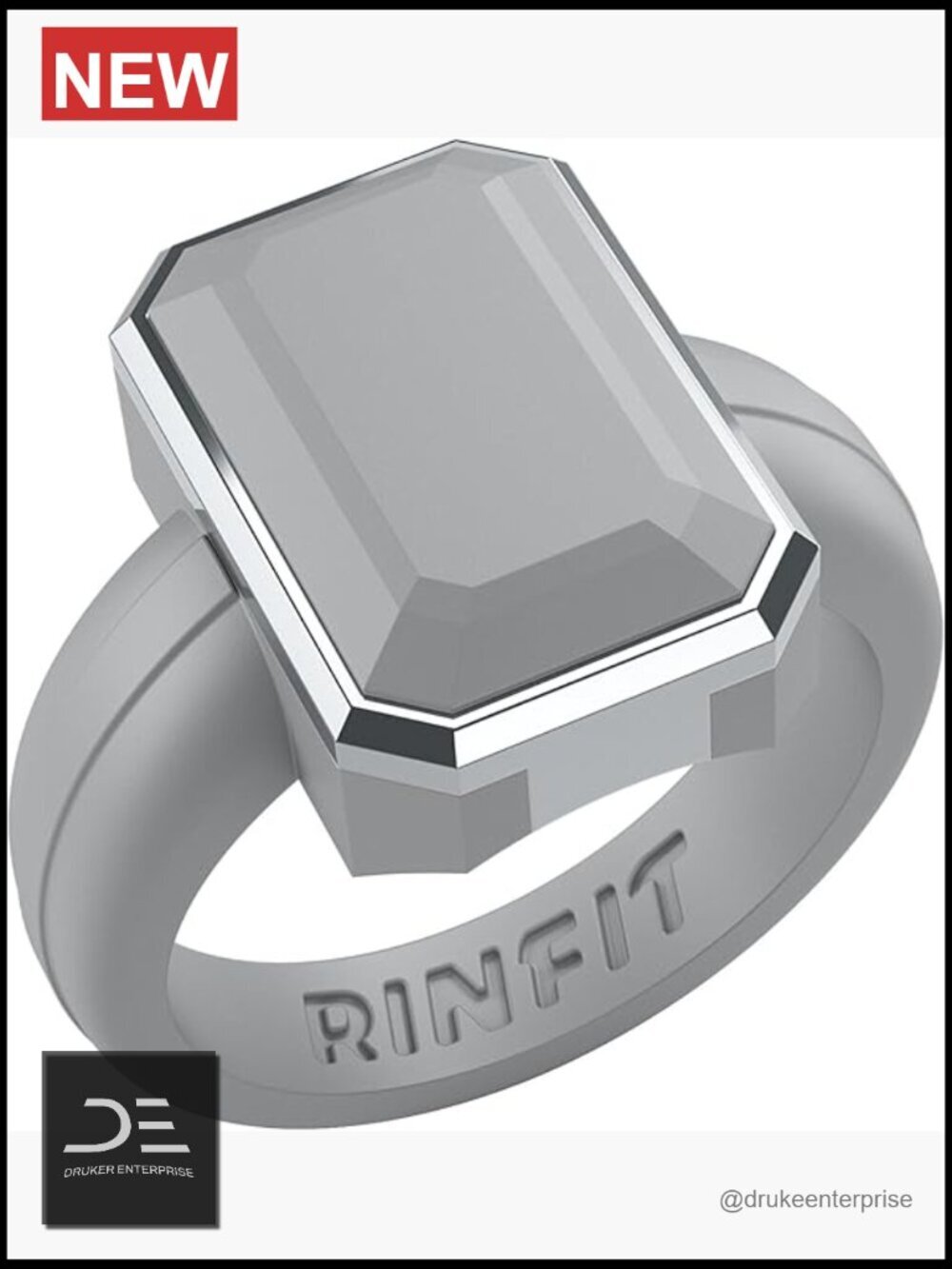 Silicone Ring - Patented Design Wedding Band - Promise Ring for Her - Active